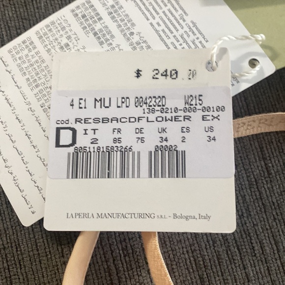 La Perla flower explosion bra size US 34D - Picture 2 of 3